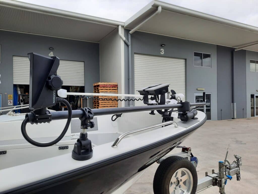 Boat Parked At Warehouse — Sunshine Coast Marine Electrical Doctor In Coolum Beach, QLD
