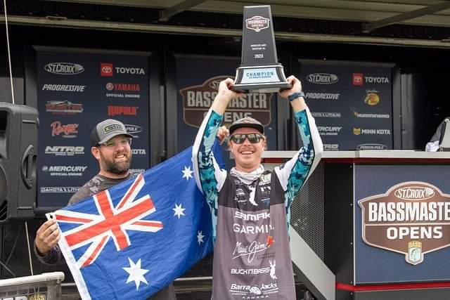 @tommywoood The local Sunshine Coast boy has done it . Tommy Wood wins his first American Bass Master Open at Wheeler Lake as a co-boater. Congratulations Tommy.